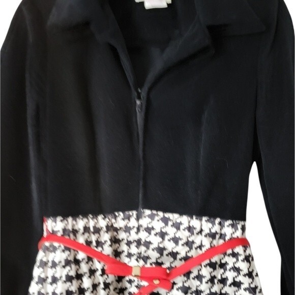 1950's Evelyn Pearson Maxi Robe Women M Black Plaid Costume Lounge Dress VTG - Picture 2 of 4